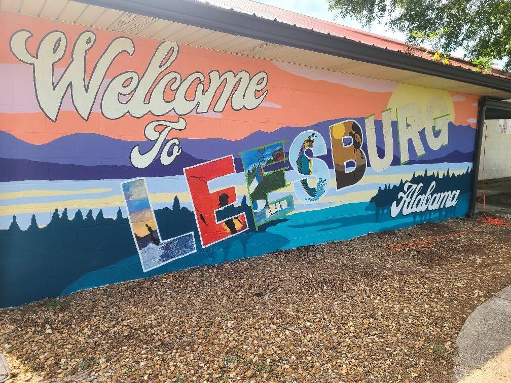 Welcome to Leesburg Alabama mural